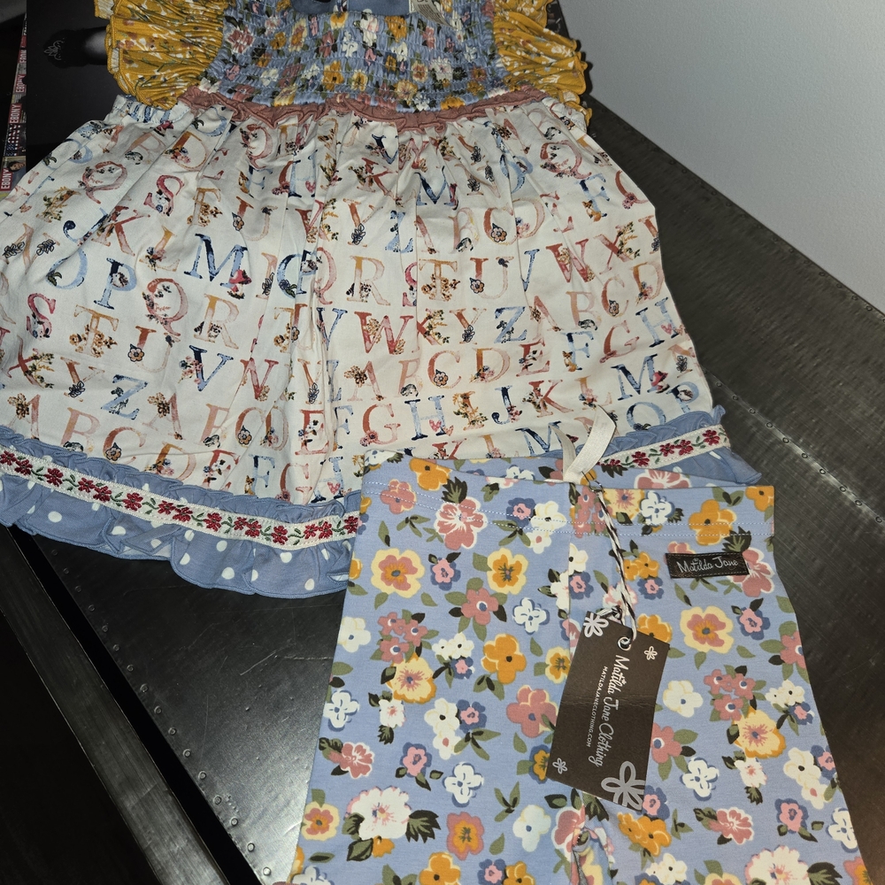Matilda Jane Blue Floral Smocked Dress
